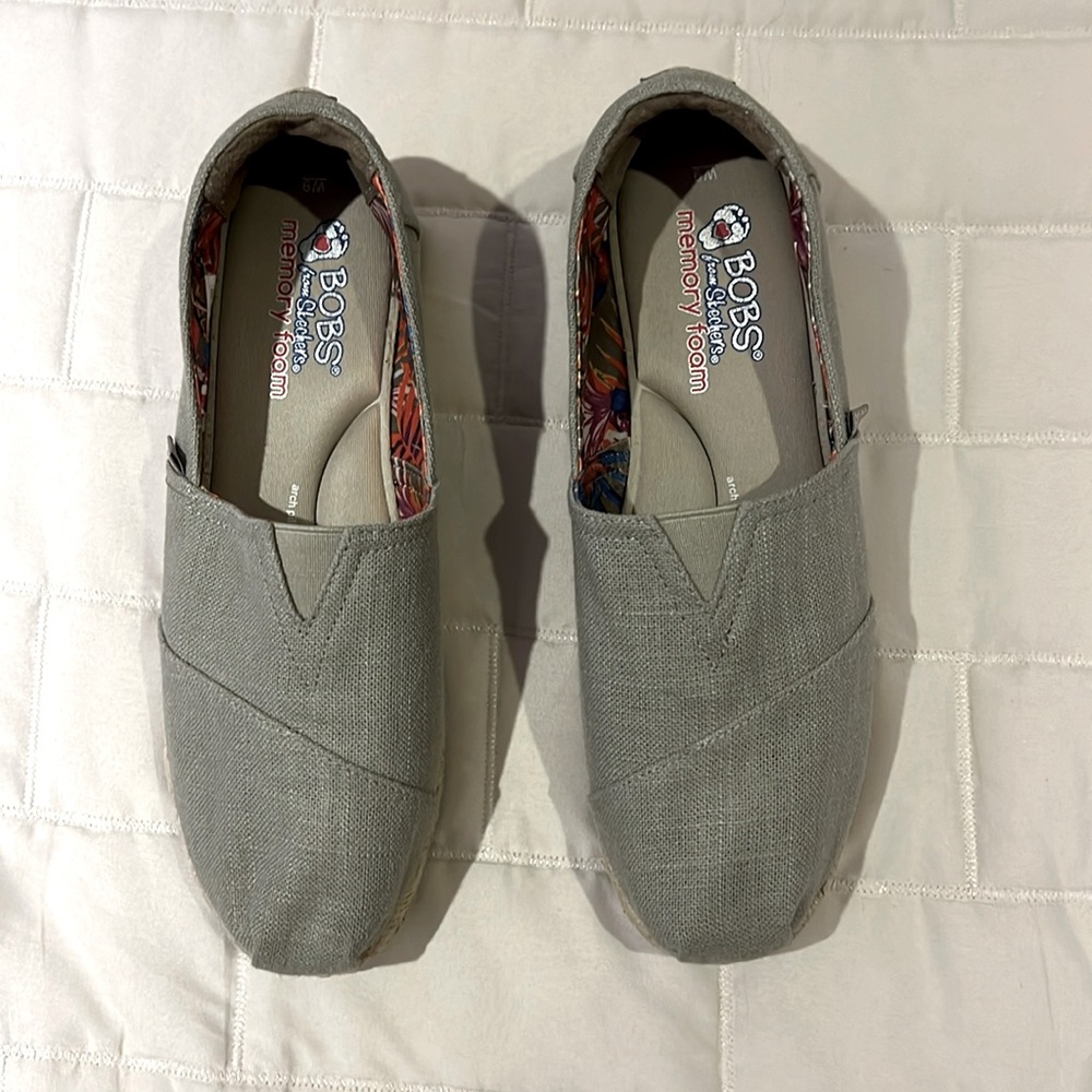 Bobs from Skechers memory foam wedge shoes